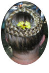  5-strand lace crown