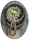 Lace spiral w/looped tail 