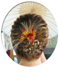French Crown w/Feathered Bun 
